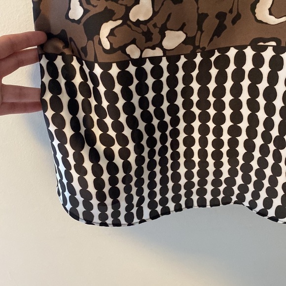 Collective Concept Mod Tunic Cream-Black-Brown Colors Size M - Picture 2 of 7